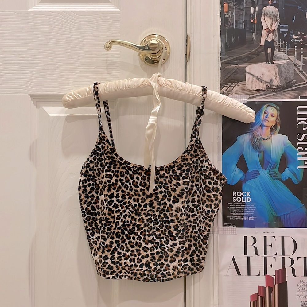 Shein cheeta print tank top